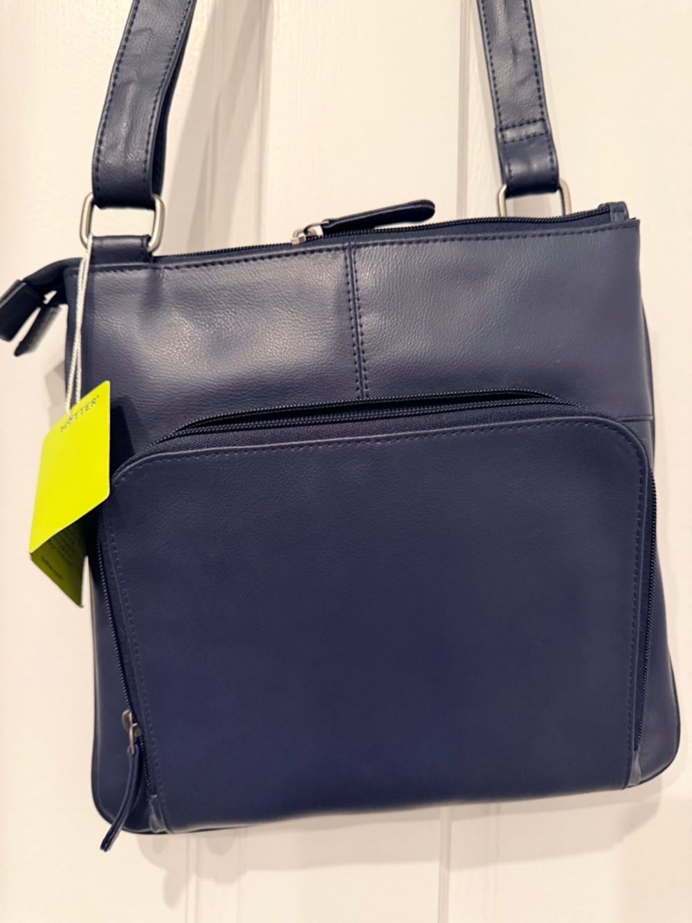 NEW Hotter Harriet Soft Leather Cross Body with zippers 8 packets & 8 card slots - Picture 10 of 11